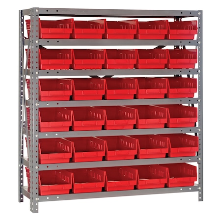 Quantum Storage Systems Steel Shelving Shelf Bin System 1839-104RD
